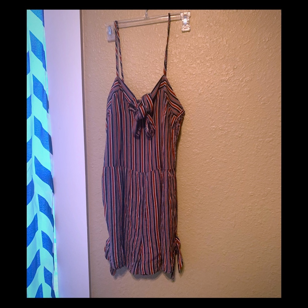 Xhiliration Striped Romper